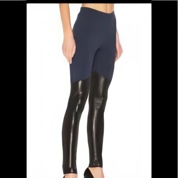 NWT BCBG HAWKINS FAUX LEATHER LEGGINGS - Picture 3 of 16